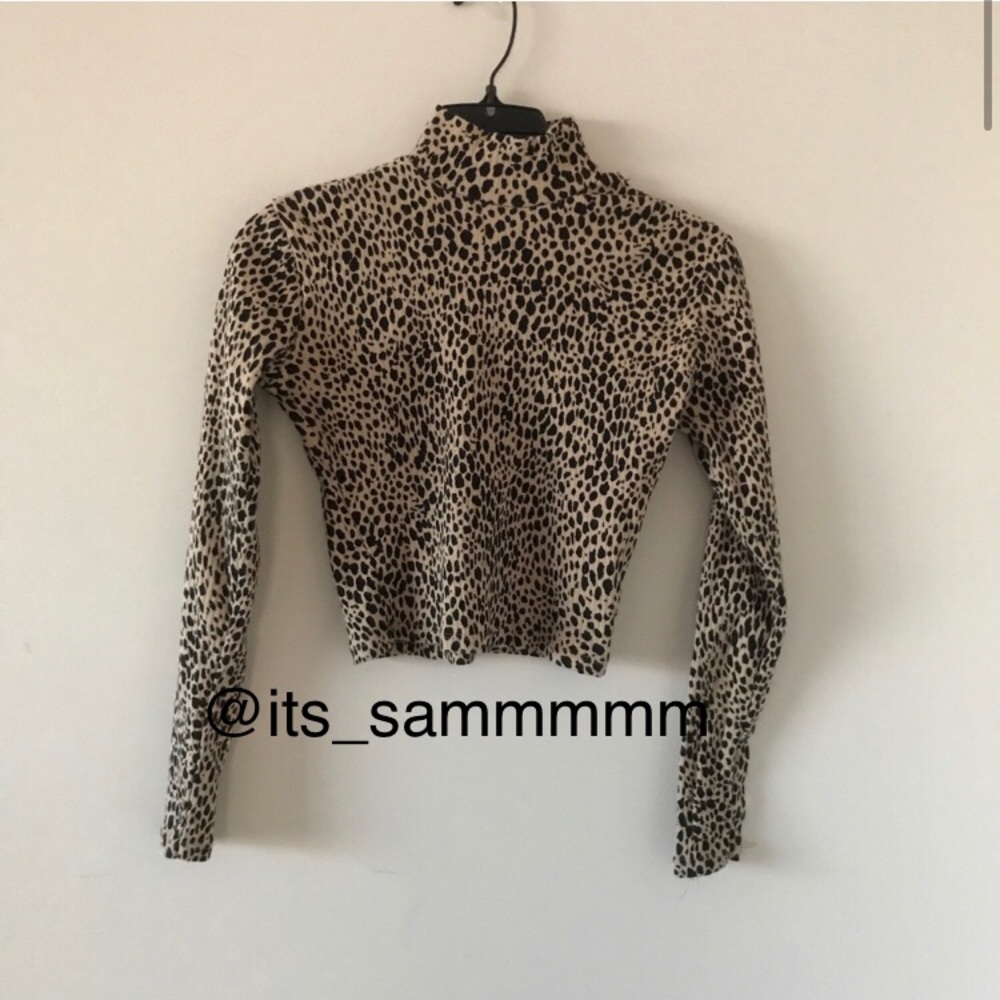 cheetah/leopard brandy daniela turtleneck